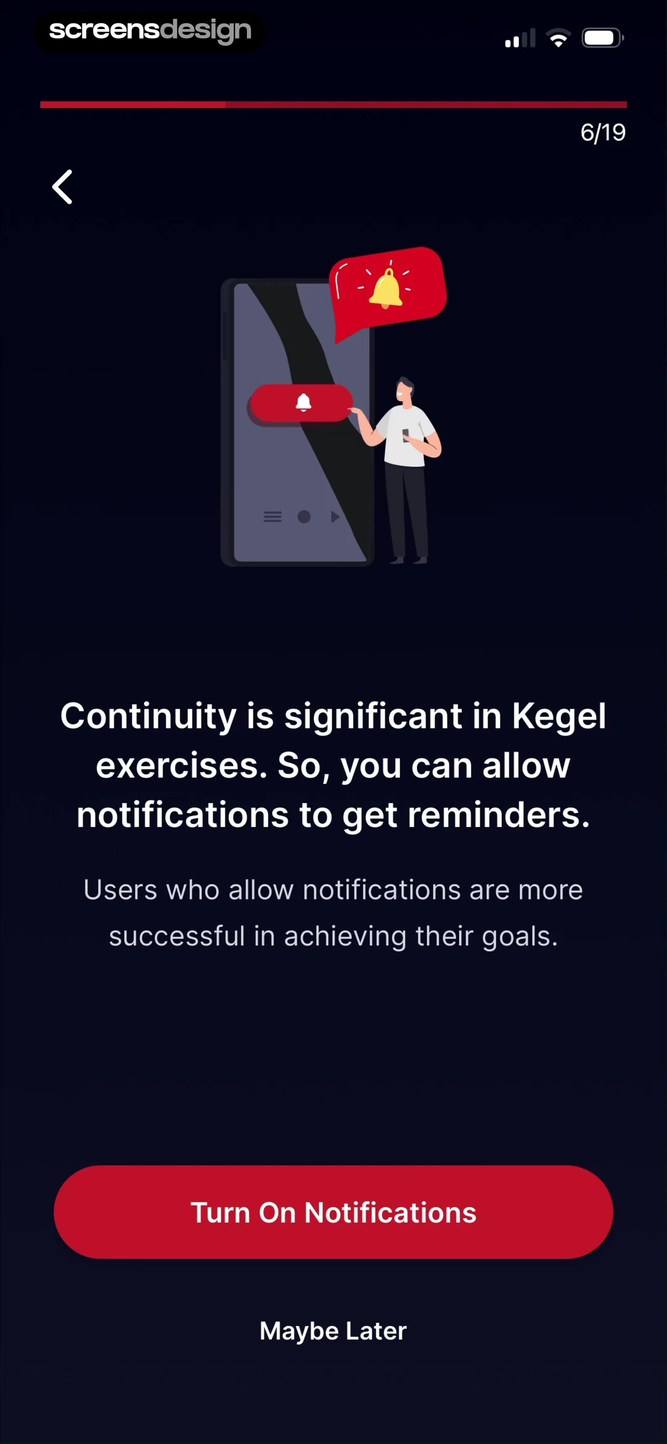 Kegel Men: Men's Health 当前回放第 9 屏，时间 0:27.83