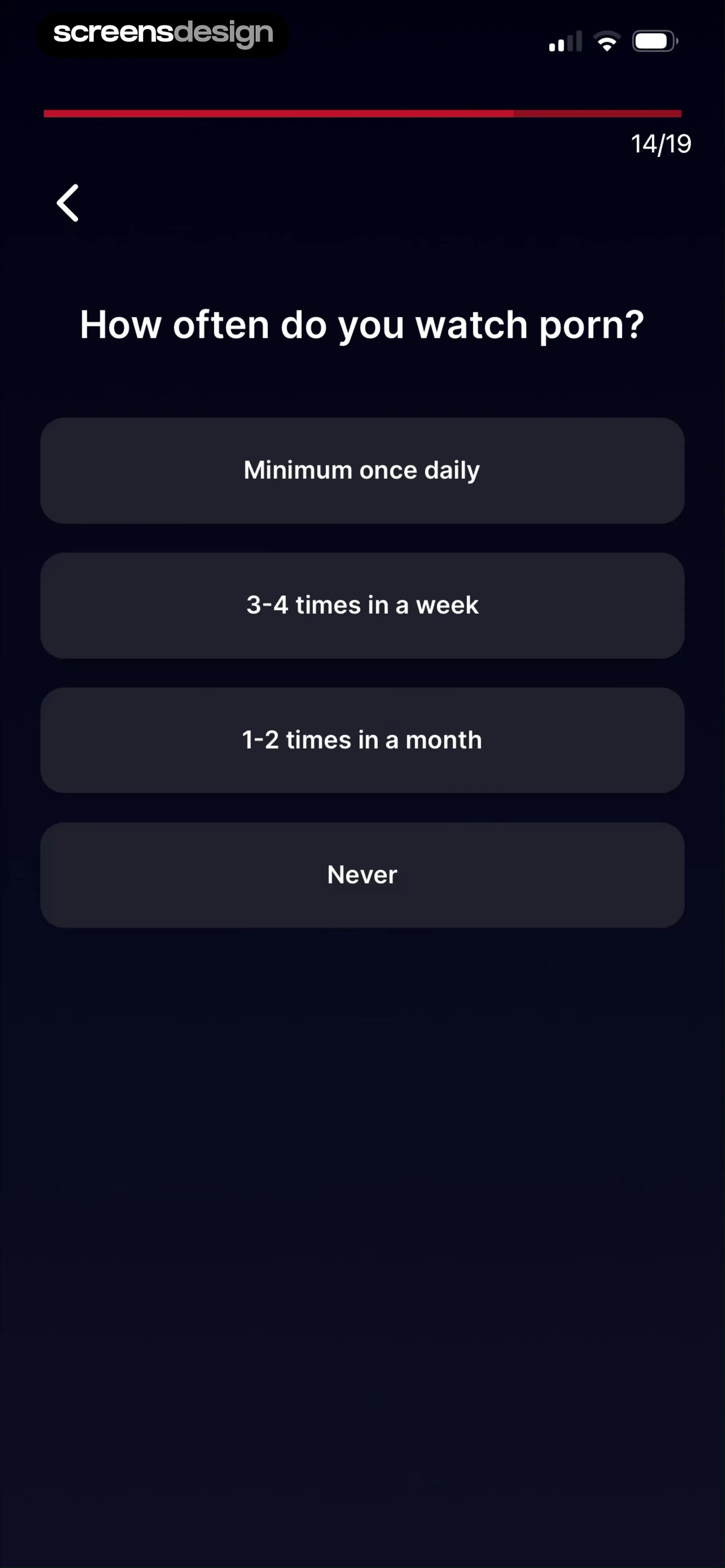 Kegel Men: Men's Health 当前回放第 19 屏，时间 0:48.83