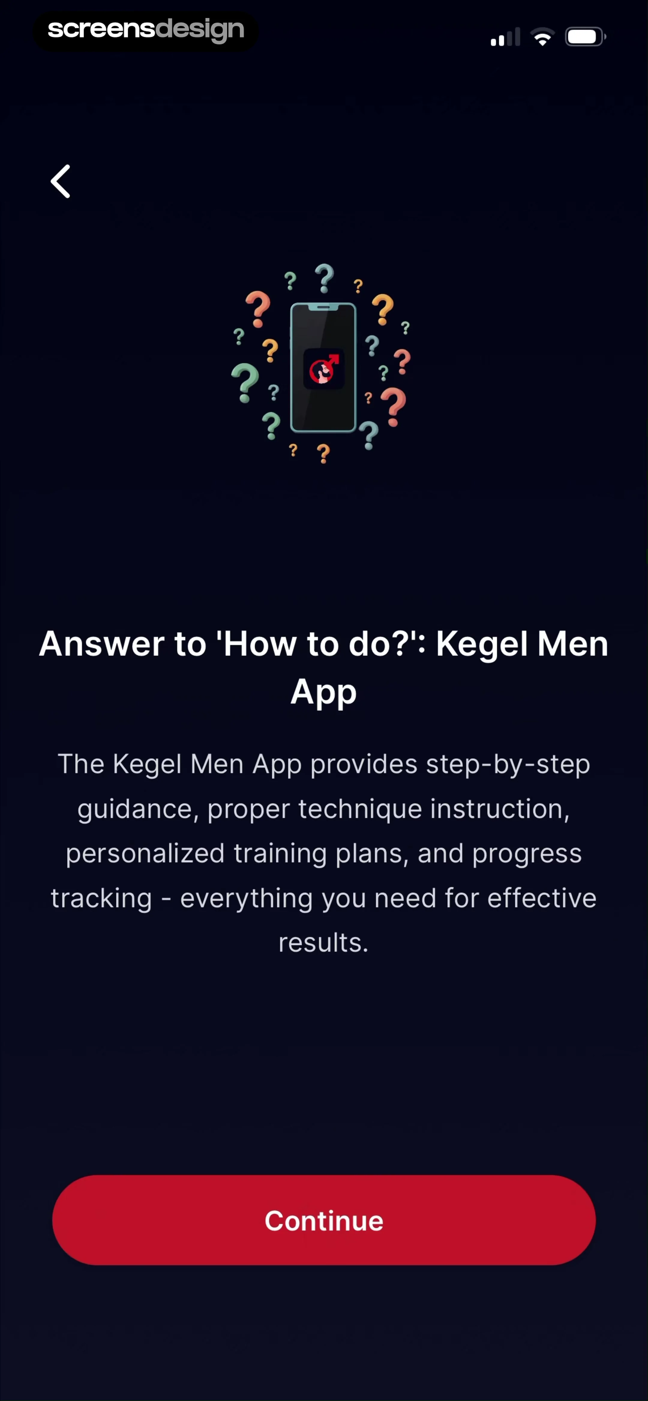 Kegel Men: Men's Health 当前回放第 27 屏，时间 1:03.90