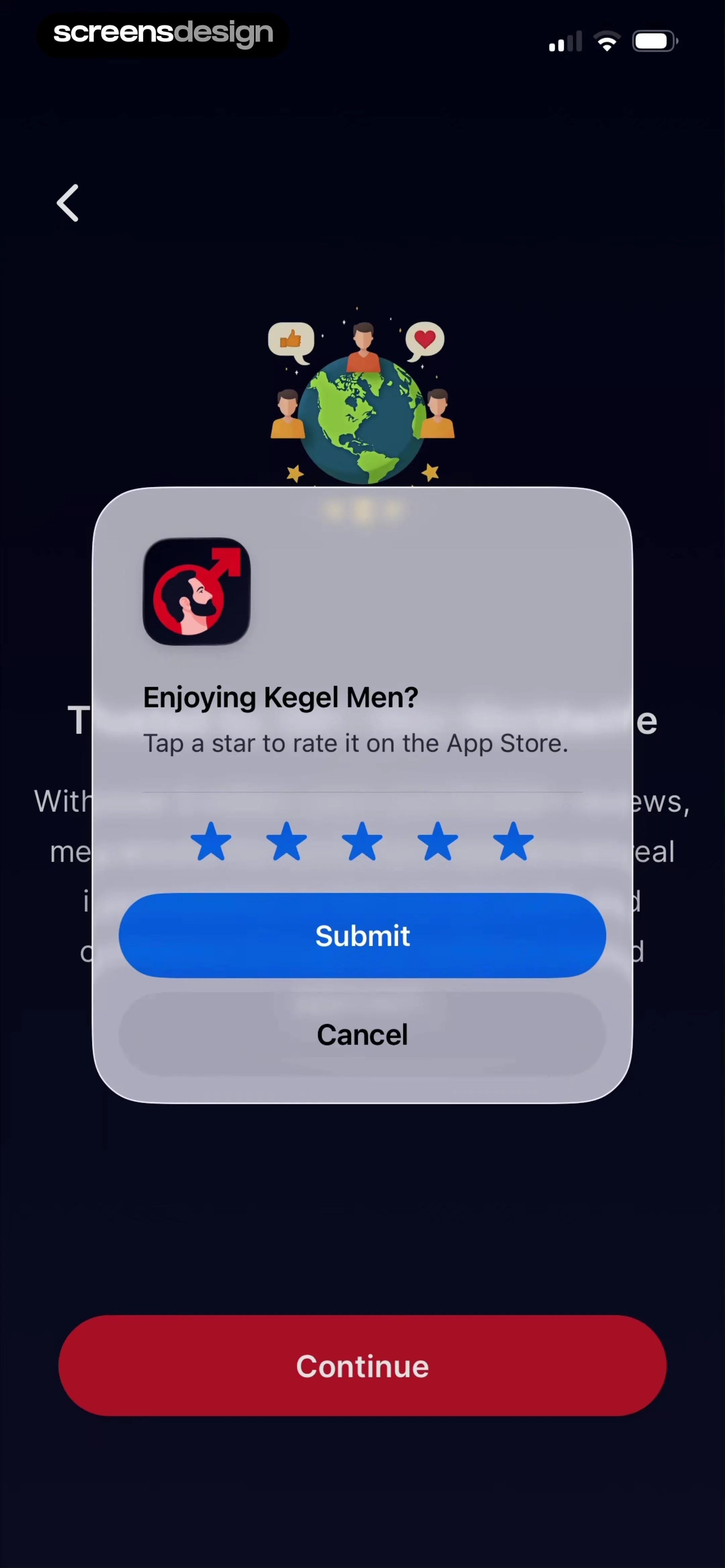 Kegel Men: Men's Health 当前回放第 28 屏，时间 1:07.47