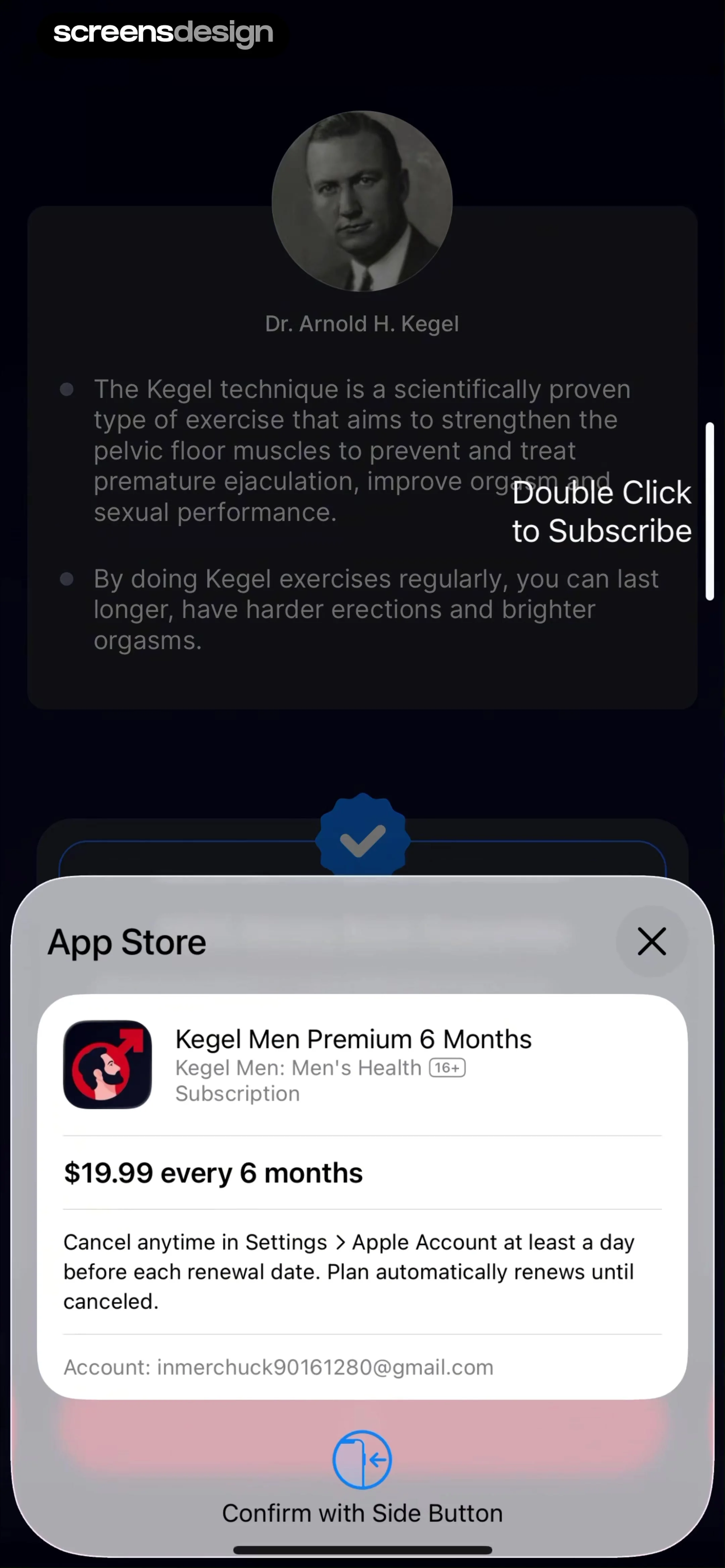 Kegel Men: Men's Health 当前回放第 38 屏，时间 1:52.70