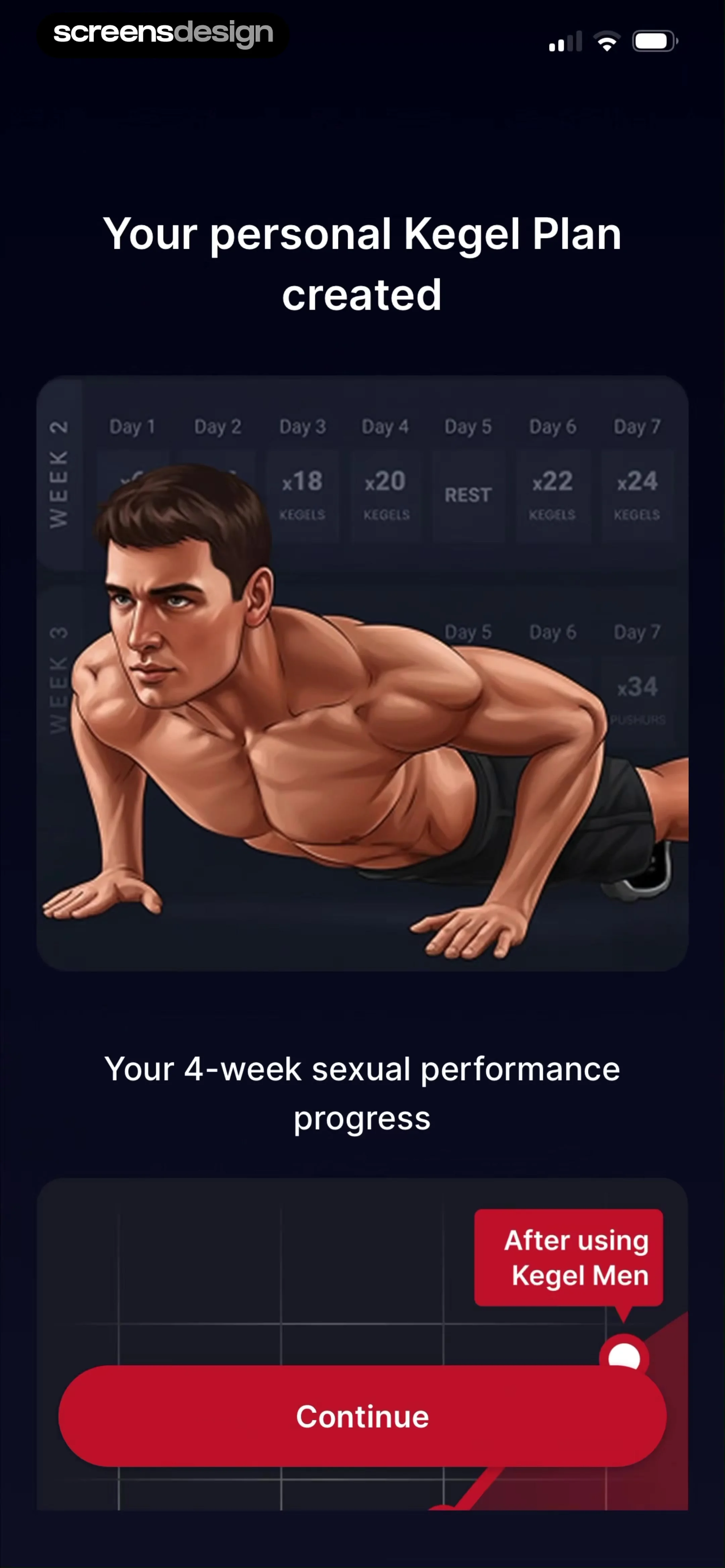Kegel Men: Men's Health 当前回放第 41 屏，时间 2:07.13