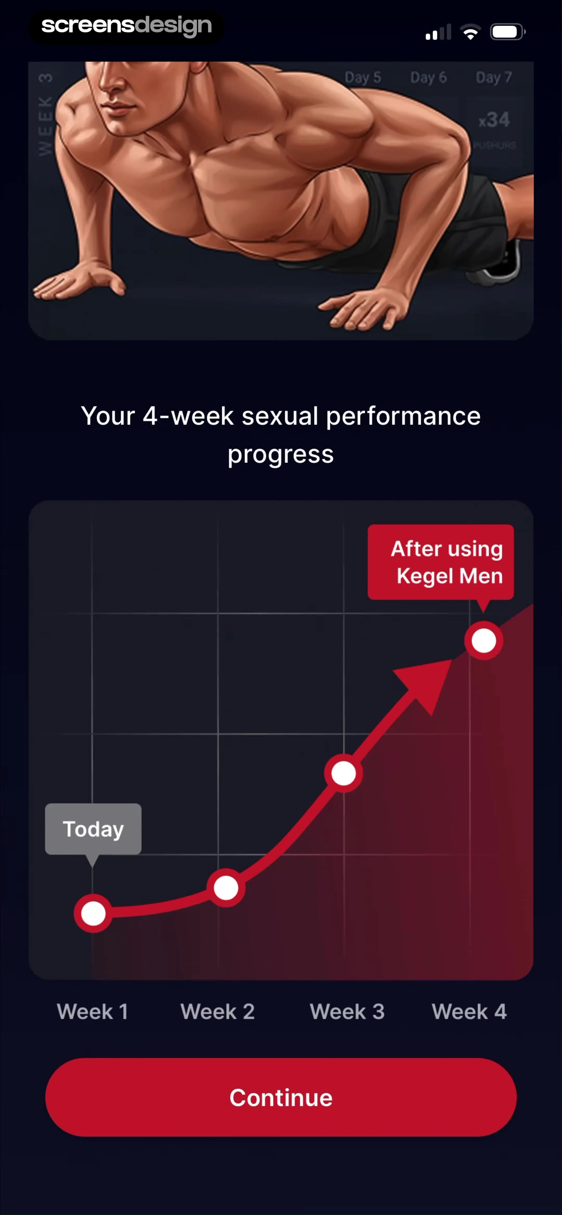 Kegel Men: Men's Health 当前回放第 42 屏，时间 2:09.50