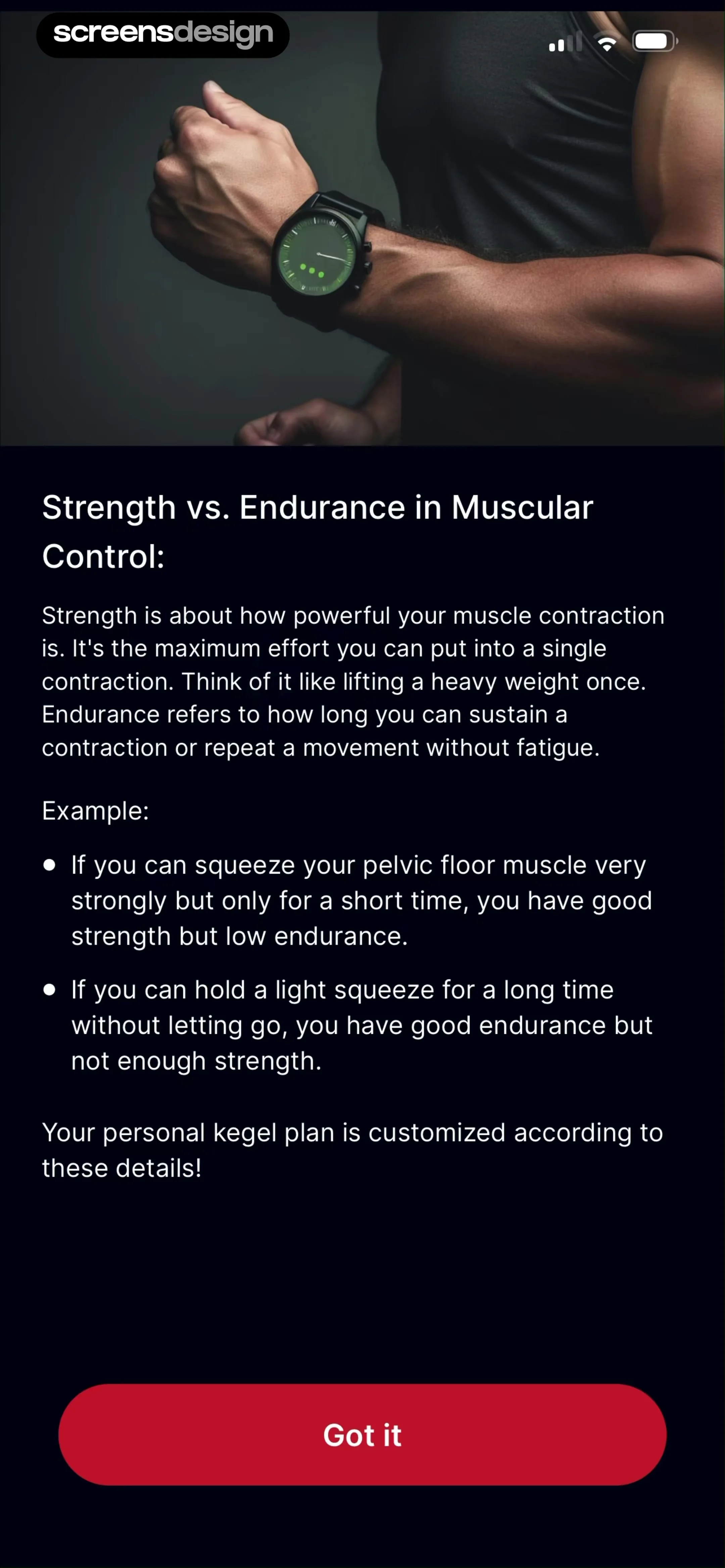 Kegel Men: Men's Health 当前回放第 59 屏，时间 3:23.37