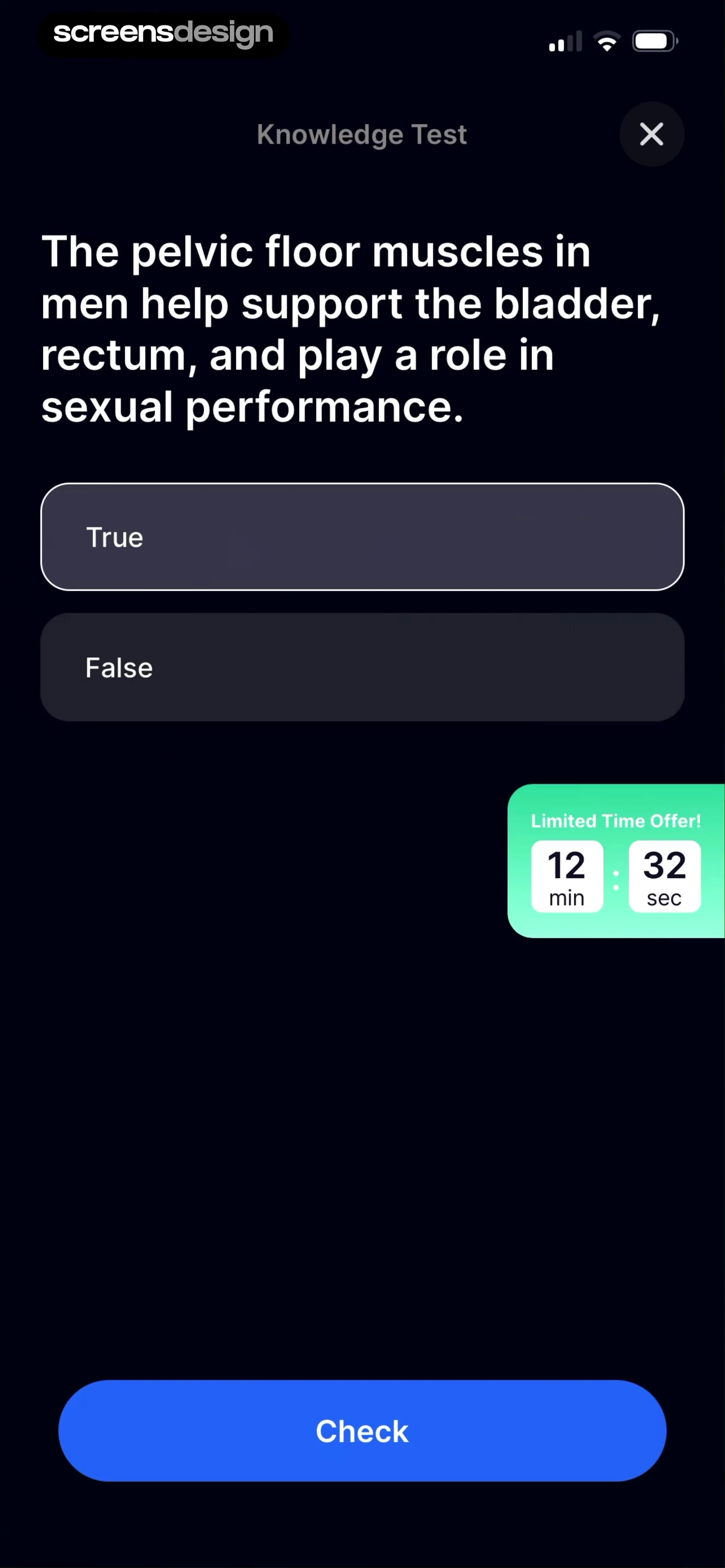 Kegel Men: Men's Health 当前回放第 63 屏，时间 3:54.67