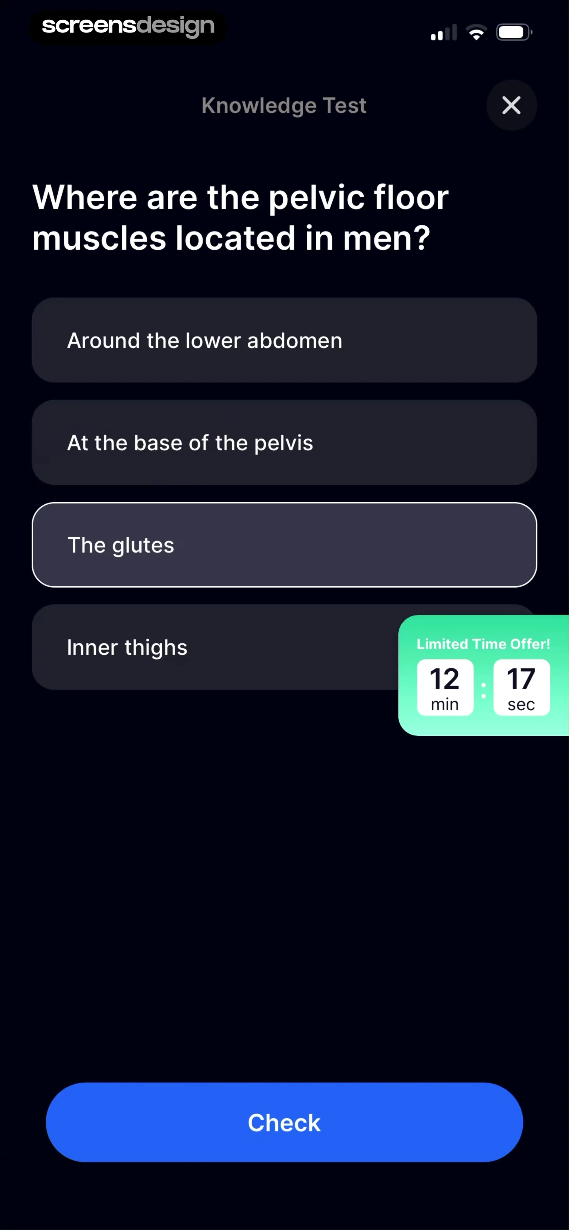 Kegel Men: Men's Health 当前回放第 65 屏，时间 4:09.17