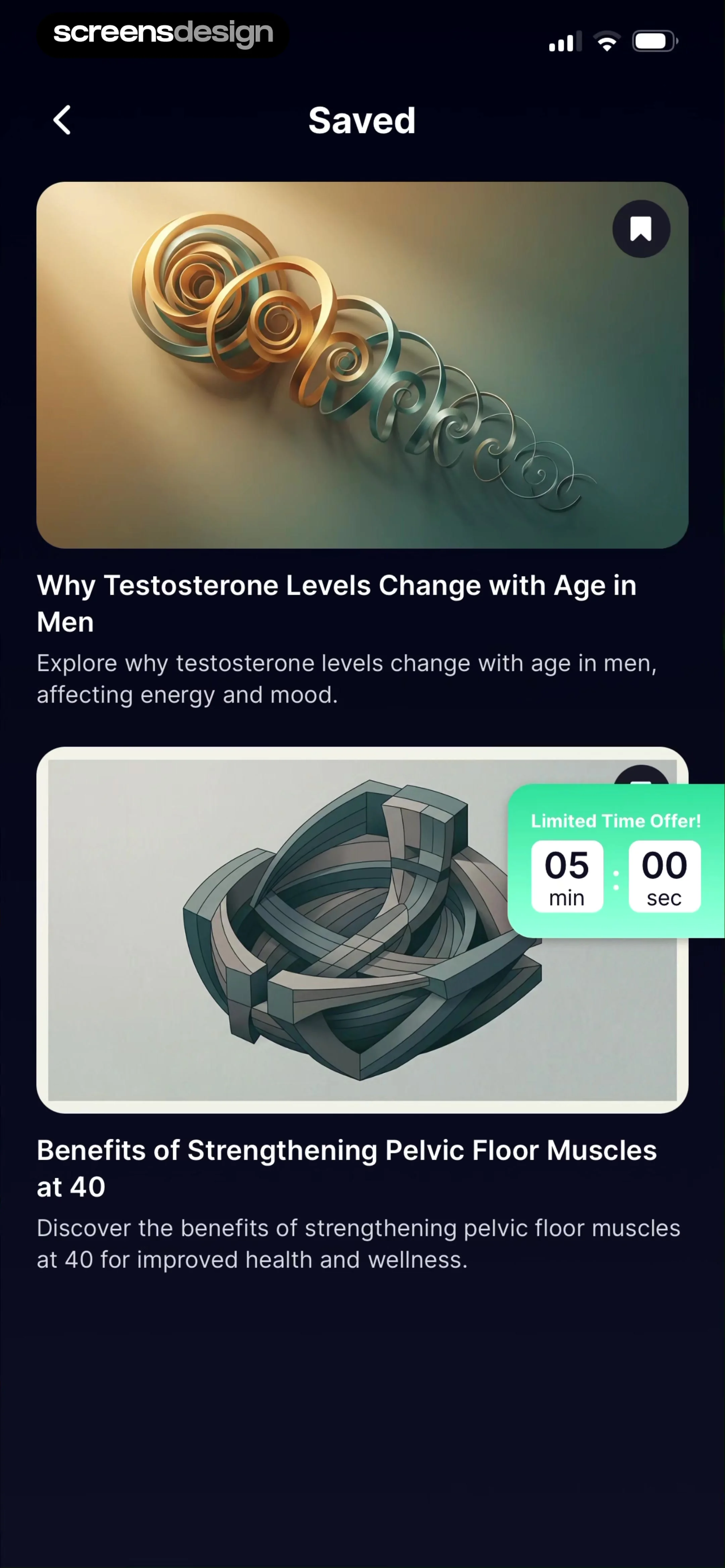 Kegel Men: Men's Health 当前回放第 121 屏，时间 11:04.23